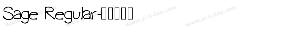 Sage Regular字体转换